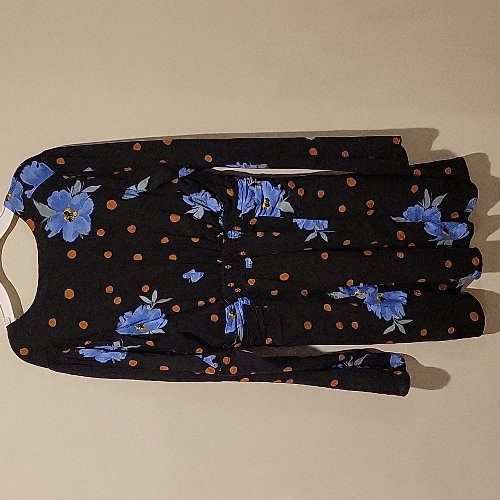 ❤️ FREE PEOPLE DATE NIGHT MINI DRESS, MOONLIGHT COMBO, SMALL - Picture 12 of 13